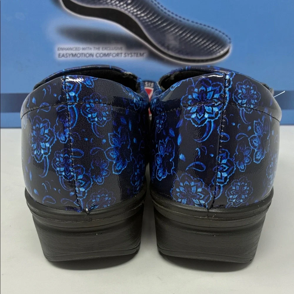Easy Works by Easy Street Women’s Blue Patent Comfort Work Shoes - 6.5 - Picture 5 of 6